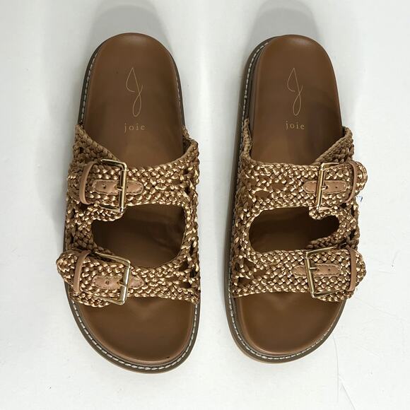 Joie Weaver Slide Sandals Brown Shoe Size 9.5 - Picture 3 of 8